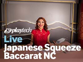 Japanese Squeeze Baccarat NC - Playtech Live