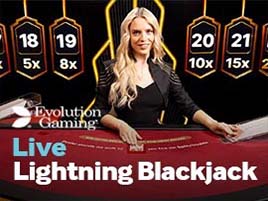 Lightning Blackjack - Evolution